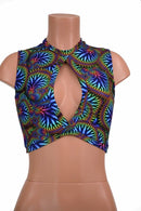 Sleeveless Keyhole Top in Radioactive - Coquetry Clothing