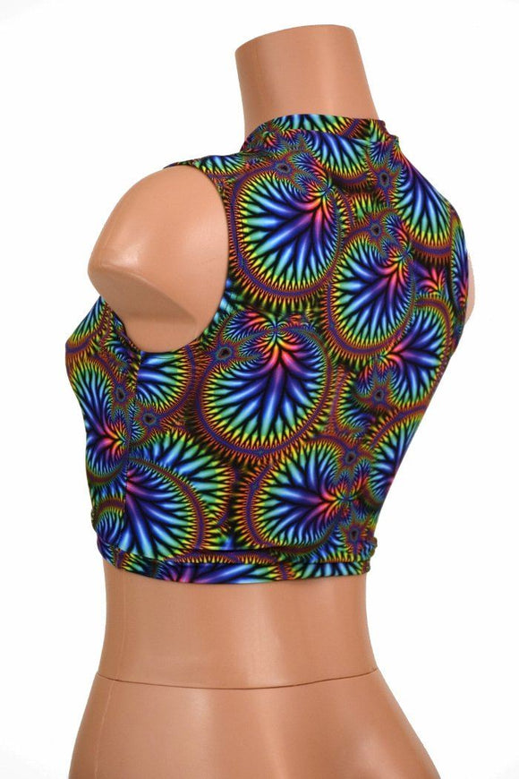 Sleeveless Keyhole Top in Radioactive - Coquetry Clothing