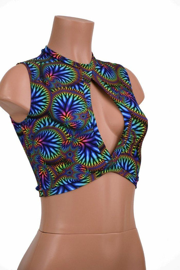 Sleeveless Keyhole Top in Radioactive - Coquetry Clothing