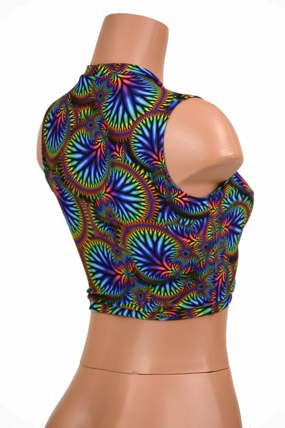 Sleeveless Keyhole Top in Radioactive - Coquetry Clothing