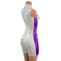 Sleeveless Side Panel Romper with Stella Neckline and 4" Inseam - 4