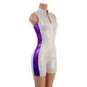 Sleeveless Side Panel Romper with Stella Neckline and 4" Inseam - 5