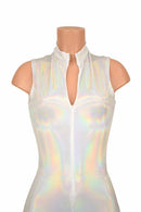 Sleeveless Stella Romper in Flashbulb with Boy Cut Leg - Coquetry Clothing
