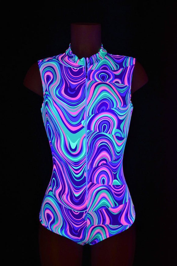 Sleeveless Stella romper in Glow Worm - Coquetry Clothing