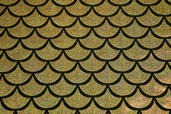 Gold Dragon Scale Fabric - 6