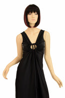 Smooth Black Grecian Gown - Coquetry Clothing