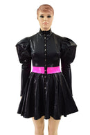 Snap Front Breakaway Skater Dress with Victoria Sleeves - Coquetry Clothing