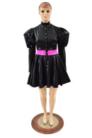 Snap Front Breakaway Skater Dress with Victoria Sleeves - Coquetry Clothing