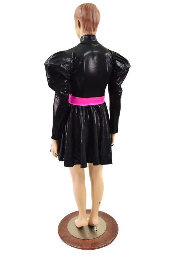 Snap Front Breakaway Skater Dress with Victoria Sleeves - Coquetry Clothing