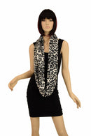 Snow Leopard Minky Infinity Scarf - Coquetry Clothing