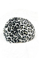 Snow Leopard Minky Roller Derby Helmet Cover (Cover Only) - Coquetry Clothing