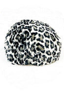 Snow Leopard Minky Roller Derby Helmet Cover (Cover Only) - Coquetry Clothing