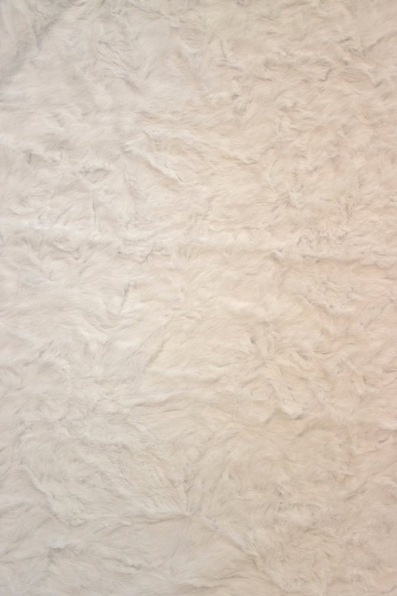 Snowdrift White Minky Faux Fur Fabric - Coquetry Clothing