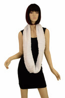 Snowdrift White Minky Infinity Scarf - Coquetry Clothing