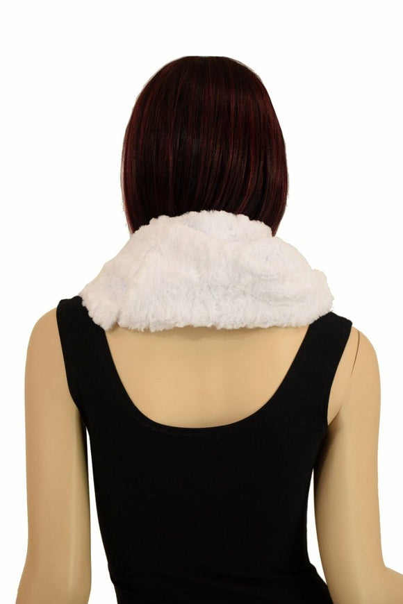 Snowdrift White Minky Infinity Scarf - Coquetry Clothing