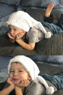 Snowdrift White Minky Santa Hat - 2