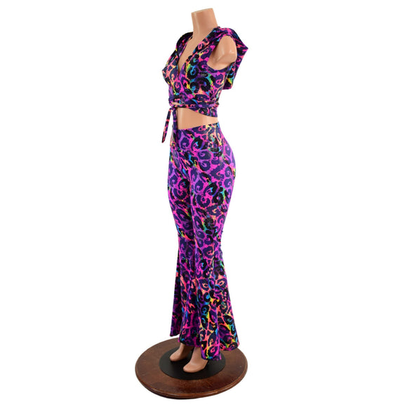 Solar Flares & Wrap and Tie Top Set - Coquetry Clothing