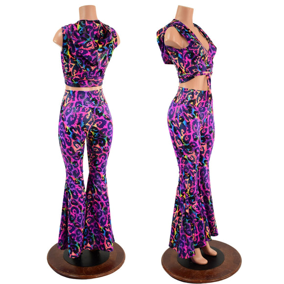 Solar Flares & Wrap and Tie Top Set - Coquetry Clothing