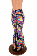 Sonic Bloom High Waist Bell Bottom Flares - Coquetry Clothing