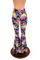 Sonic Bloom High Waist Bell Bottom Flares - Coquetry Clothing