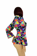 Sonic Bloom Plunging V Romper - Coquetry Clothing