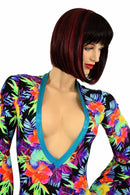 Sonic Bloom Plunging V Romper - Coquetry Clothing