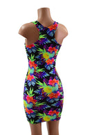 Sonic Bloom Racerback Bodycon Dress - Coquetry Clothing