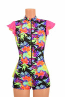Sonic Bloom Ruffle Rump Romper - Coquetry Clothing