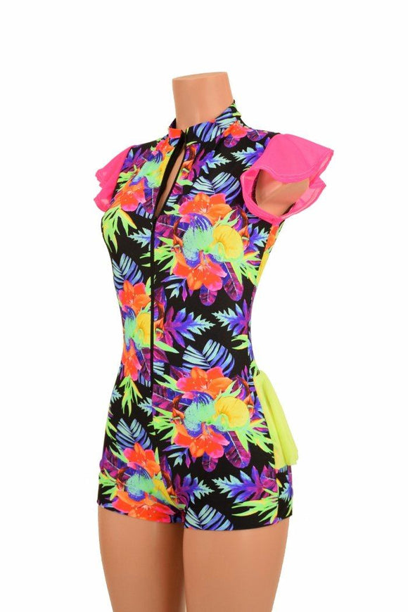 Sonic Bloom Ruffle Rump Romper - Coquetry Clothing