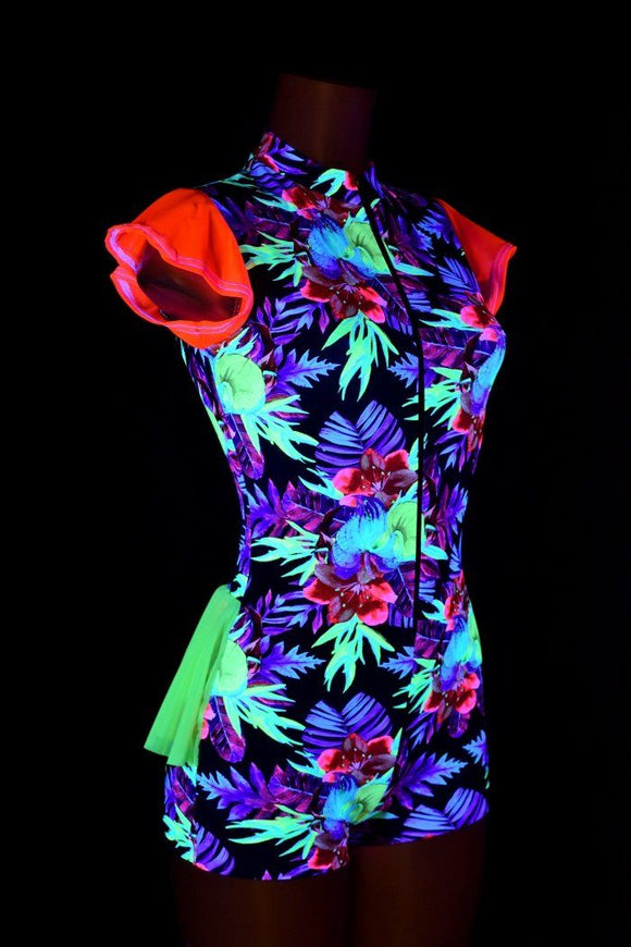 Sonic Bloom Ruffle Rump Romper - Coquetry Clothing