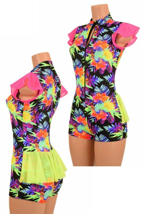 Sonic Bloom Ruffle Rump Romper - Coquetry Clothing