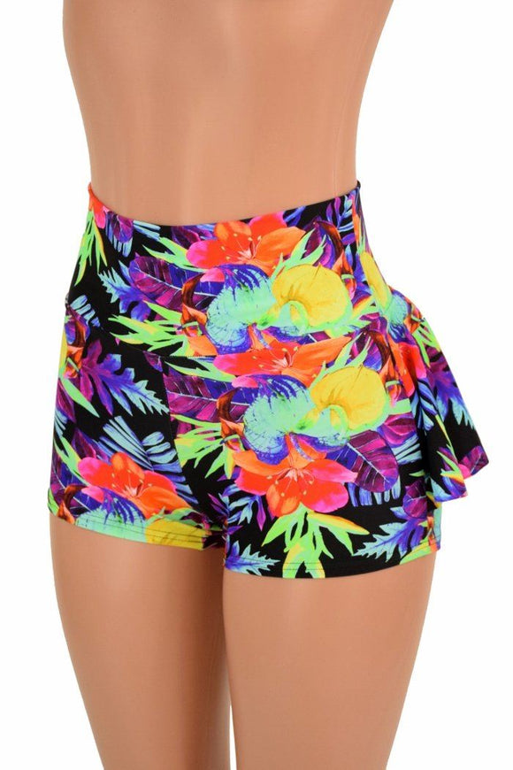 Sonic Bloom Ruffle Rump Shorts - Coquetry Clothing