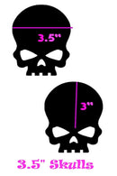 Sonic Bloom Skulls Pasties - Coquetry Clothing