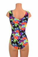 Sonic Bloom Tank Style Romper - Coquetry Clothing