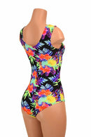 Sonic Bloom Tank Style Romper - Coquetry Clothing