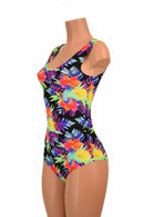 Sonic Bloom Tank Style Romper - Coquetry Clothing