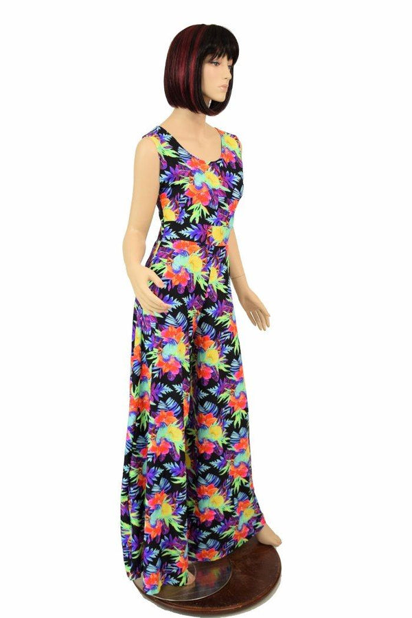 Sonic Bloom UV Wide Leg Jumpsuit - 3