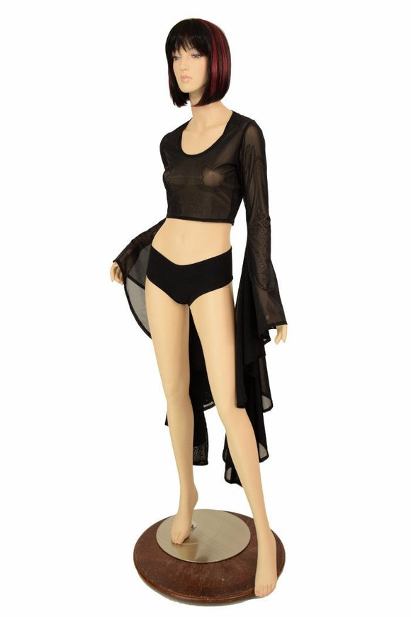 Sorceress Sleeve Crop Top - Coquetry Clothing