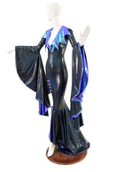Sorceress Sleeve Gown with Lined Puddle & Thigh Lace Up - Coquetry Clothing