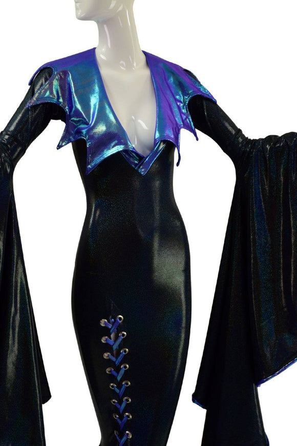 Sorceress Sleeve Gown with Lined Puddle & Thigh Lace Up - Coquetry Clothing