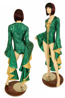 Sorceress Sleeve Lace Up Romper - Coquetry Clothing