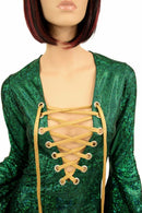 Sorceress Sleeve Lace Up Romper - Coquetry Clothing