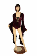 Sorceress Sleeve Lace Up Romper - Coquetry Clothing