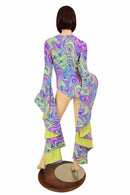 Sorceress Sleeve Lace Up Romper - Coquetry Clothing