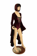 Sorceress Sleeve Lace Up Romper - Coquetry Clothing