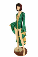 Sorceress Sleeve Lace Up Romper - Coquetry Clothing