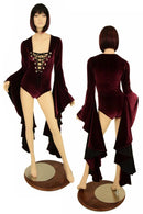 Sorceress Sleeve Lace Up Romper - Coquetry Clothing