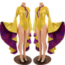 Sorceress Sleeve Romper with Keyhole Neckline - Coquetry Clothing