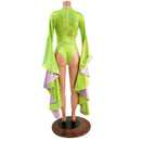 Sorceress Sleeve Romper with Keyhole Neckline - Coquetry Clothing