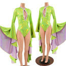 Sorceress Sleeve Romper with Keyhole Neckline - Coquetry Clothing